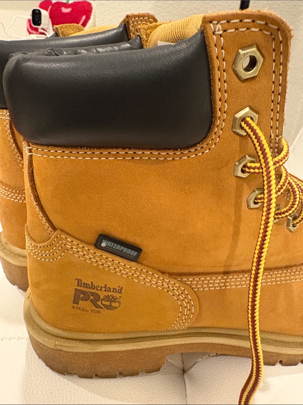 Timberland PRO Wheat/Tan Safety Work Boots Steel Toe Waterproof 8.5 Women’s - Picture 3 of 8